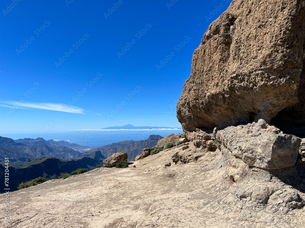 View from El Teide Tenerife from Roque Nublo