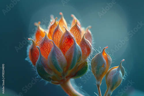 An image showing the minute explosion of color as a seed pod bursts, sending life on its next journe photo