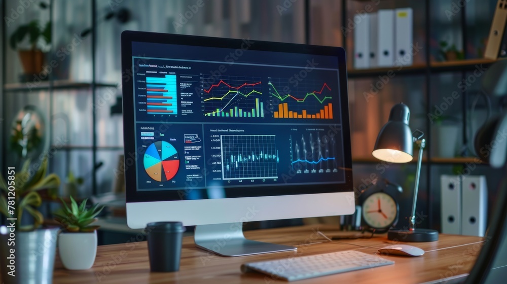 A well-equipped trading station showcasing multiple monitors with financial graphs, suitable for market analysis content. A well-equipped trading station showcasing multiple monitors with financial graphs, suitable for market analysis content.