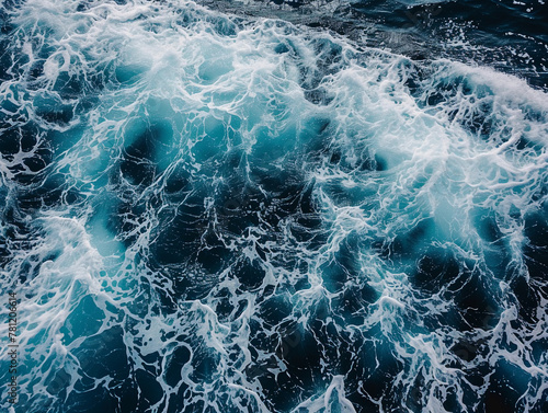 Turquoise Ocean Foam Texture