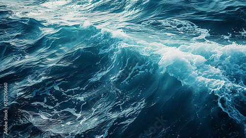 Dynamic Ocean Waves Crashing