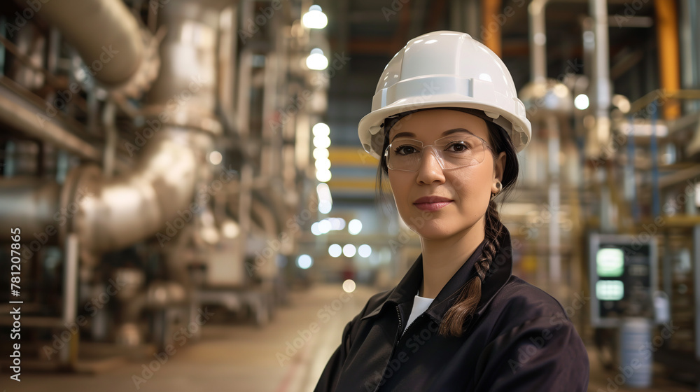 A female industrial engineer performs complex tasks every day. A female industrial engineer performs complex tasks every day.