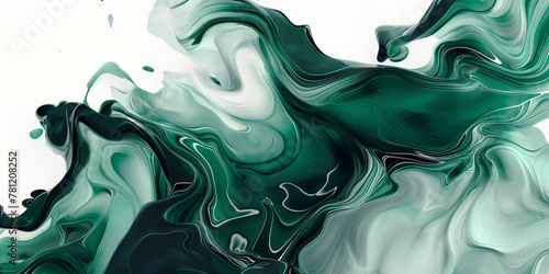 abstract green liquid background
