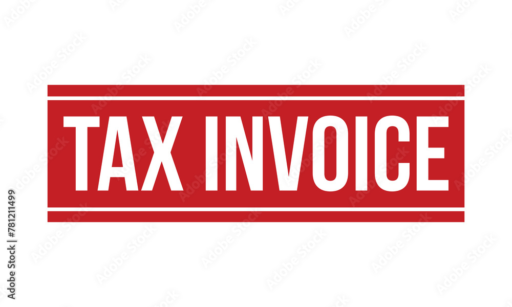 Tax Invoice Rubber Stamp Seal Vector Tax Invoice Rubber Stamp Seal Vector