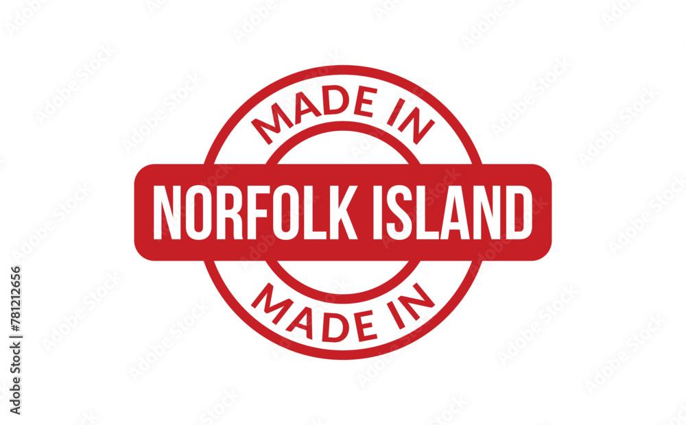 Made In Norfolk Island Rubber Stamp Made In Norfolk Island Rubber Stamp