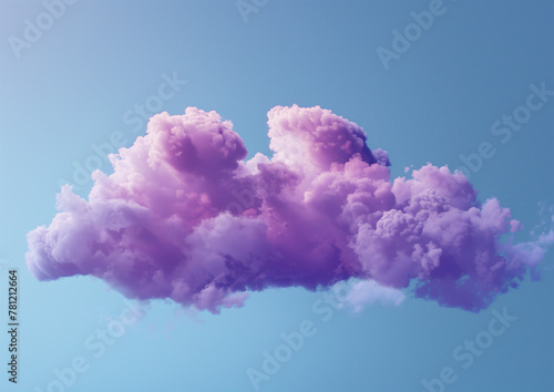 blue sky with purple clouds