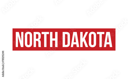 North Dakota Rubber Stamp Seal Vector