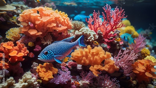 "Exploring the Depths: Underwater Marine Life in Coral Reefs and Tropical Seas."