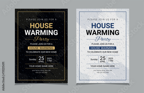 housewarming party invitation template photo