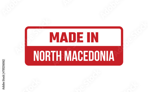 Made In North Macedonia Rubber Stamp
