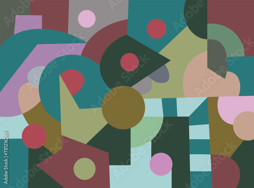colorful abstract art for wall decoration
