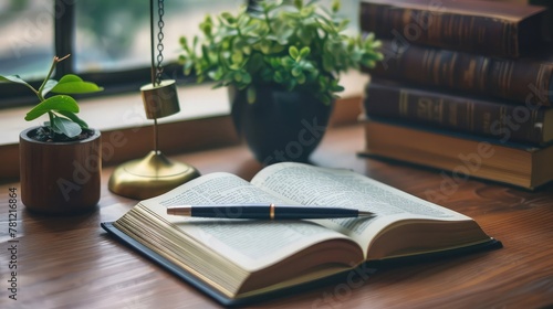 Concept of Whole Life Insurance write on a book isolated on Wooden Table.