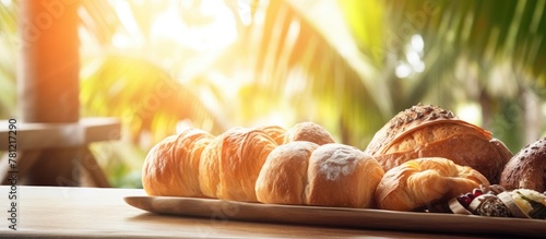 Various bread types on a plate