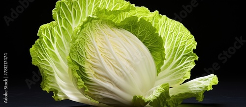 Close-Up of Cabbage Head on...