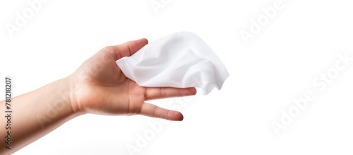 Person Hand Holding Facial ...