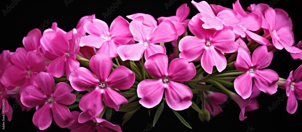 Pink flowers in close-up view Pink flowers in close-up view