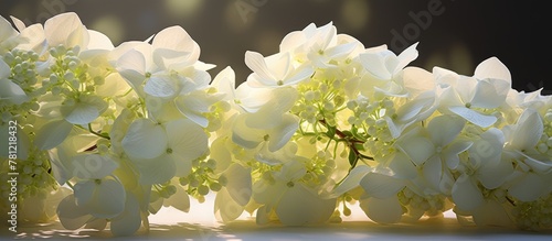 White flowers close up