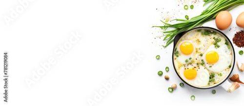 Eggs and green onions cooki...