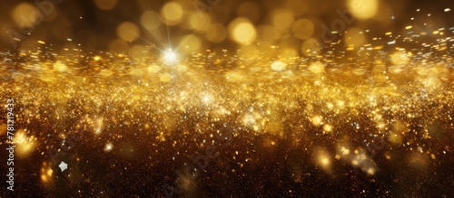 Golden Glitter Background F...