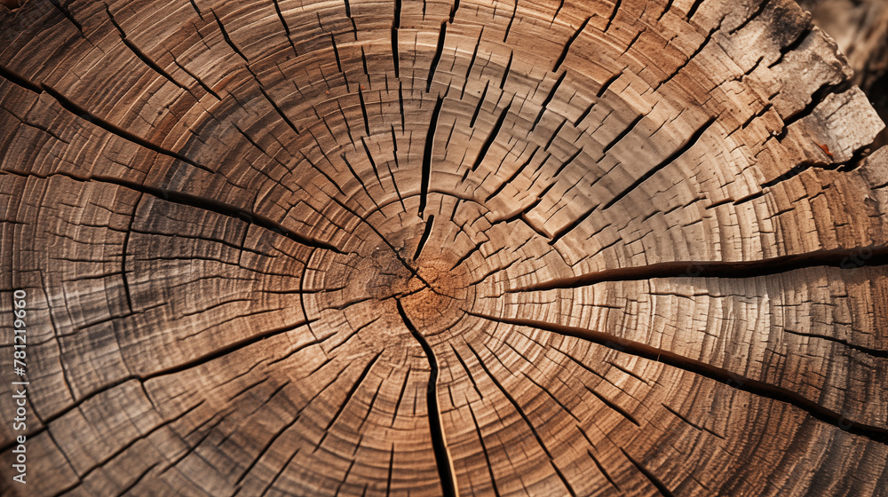 Fototapeta premium Symphony of Grain: A Close-Up Look at Wood's Textured Story