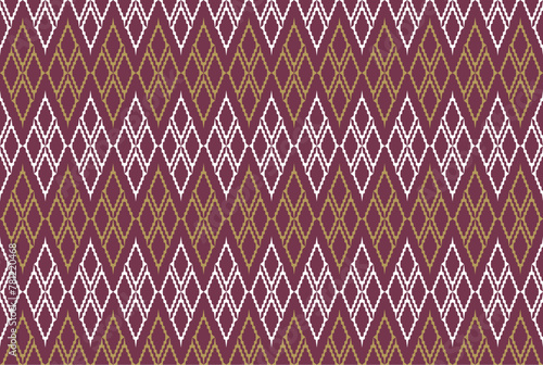 Beautiful purple colour geometric fabric background. Textile pattern. Print design. Graphic design. Vector pattern. Geometric pattern. Seamless fabric pattern. Blue fabric. Repeating textile. Craft.