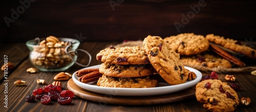 Plate of cookies featuring ...