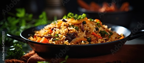 Pilaf with Meat, Rice, and Vegetables