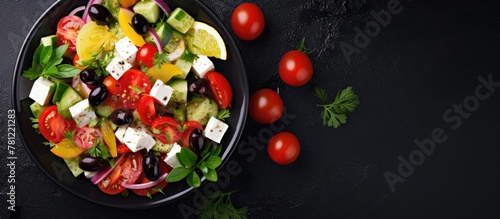 Bowl of authentic Greek sal...