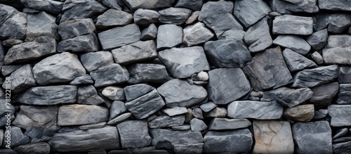 Pile of rocks on a wall