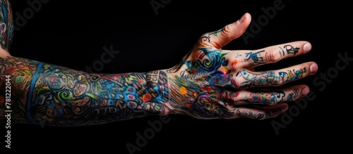 Person Shows Hand Tattoos