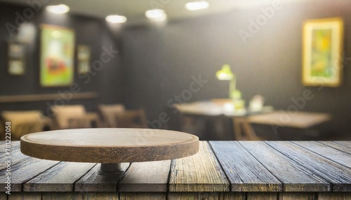 In Focus: Tabletop Against Blurred Interior