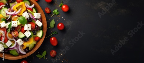 Fresh vegetables and feta c...