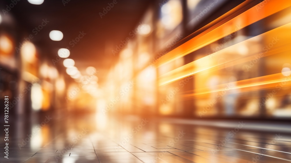 Blurred shopping mall business center interior background for atmospheric effects Blurred shopping mall business center interior background for atmospheric effects
