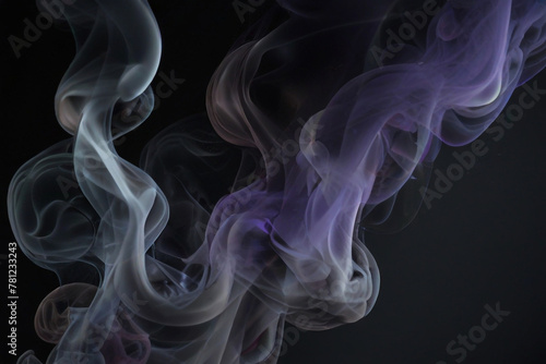 Coloring thick smoke background texture. fog