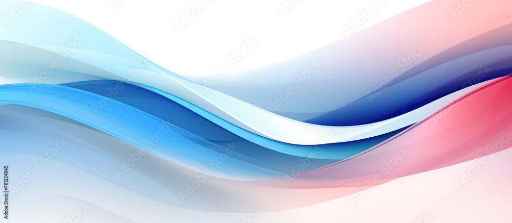 Obraz premium Abstract Blue Red Wave Background