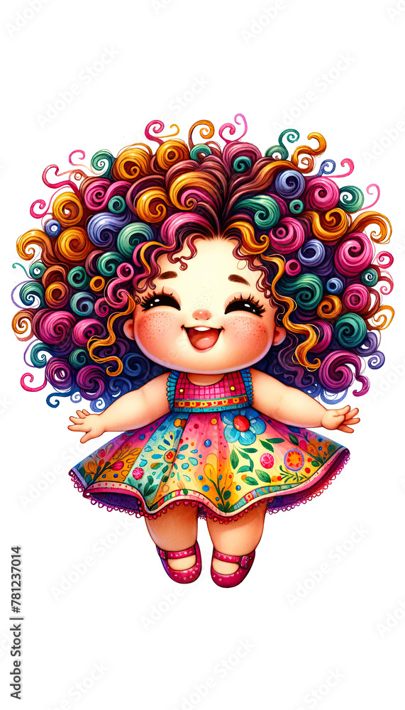 Fototapeta premium girl with hair