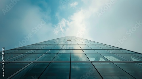 An iconic skyscraper with a unique silhouette and futuristic design.