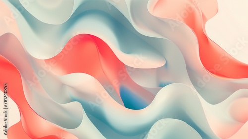 serene abstract gradient waves flowing with elegance and soft texture, soft pastel curves and vibrant undulating waves in modern digital art

