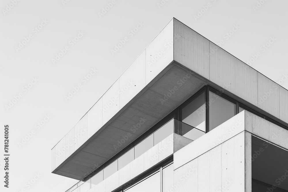 Fototapeta premium Simplicity in Design: Capturing Modern Architecture