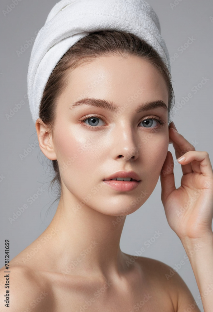 a skin care , white studio setting in editorial photography a skin care , white studio setting in editorial photography