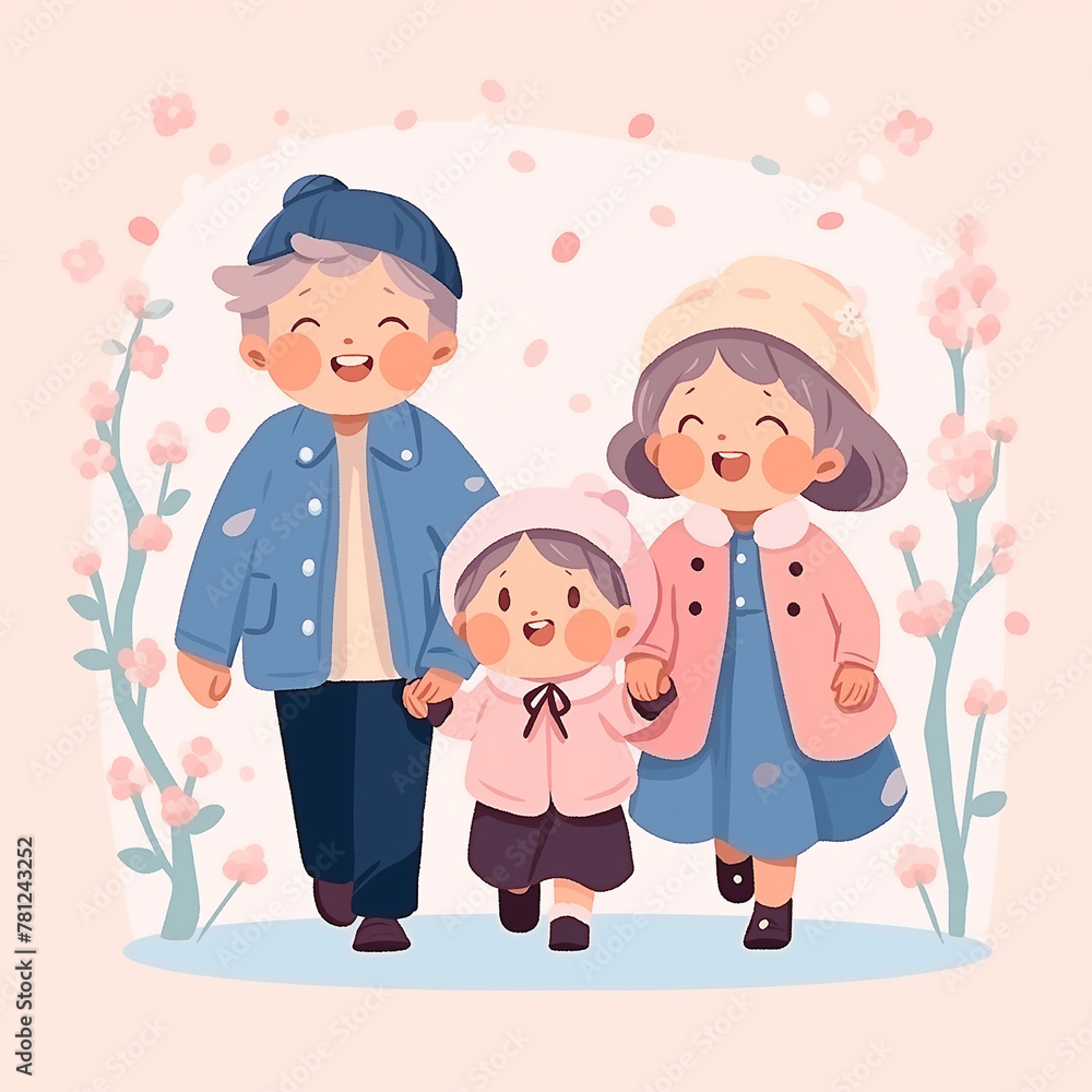 A Joyful Walk Among the Blossoms