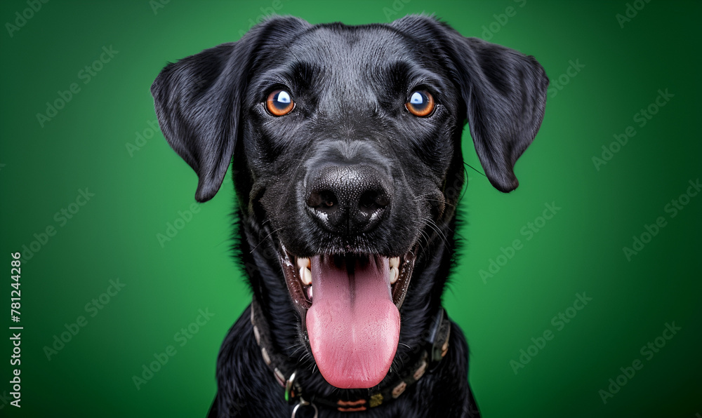 Happy Labrador with Tongue Out Happy Labrador with Tongue Out
