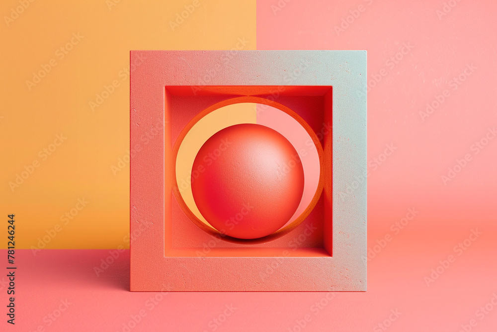 Creative insane 3d illustration isolated minimalistic Creative insane 3d illustration isolated minimalistic