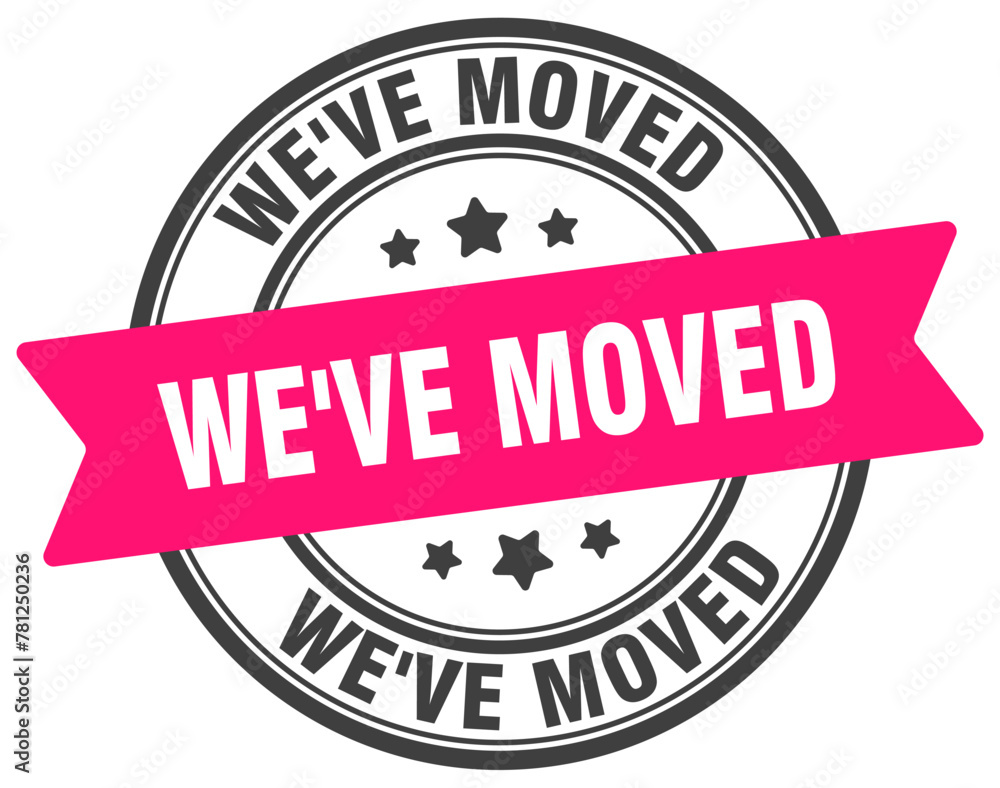 we've moved stamp. we've moved label on transparent background. round sign we've moved stamp. we've moved label on transparent background. round sign