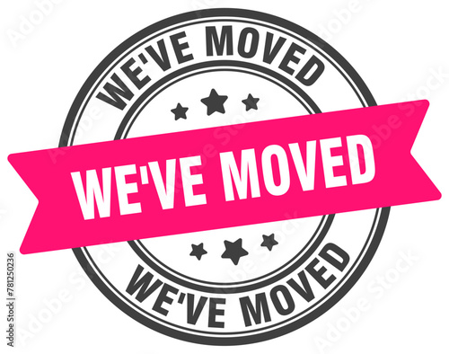 we've moved stamp. we've moved label on transparent background. round sign