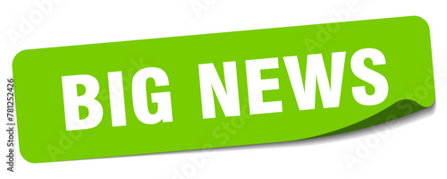 big news sticker. big news label