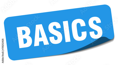 basics sticker. basics label