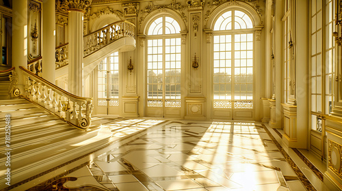 Opulent Russian Palace Interior, Richly Adorned with Golden Decor and Lavish Artworks, Reflecting Imperial Splendor