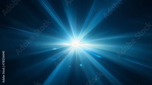 Lens flare background, celestial brilliance: a dazzling lens flare radiating through the depths of space