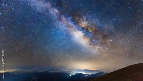 Ethereal Cosmos  Close-Up View of Milky Way s Celestial Ballet